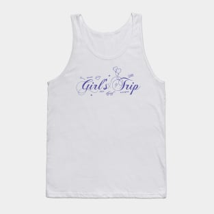 Women Vacation Summer Warning Girls Trip in Progress Tank Top